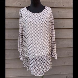 Made in Italy silk blend blouse size S-X-LARGE